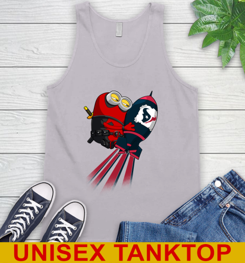 NFL Football Houston Texans Deadpool Minion Marvel Shirt Tank Top 3