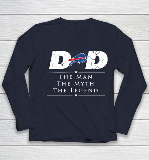 Buffalo Bills NFL Football Dad The Man The Myth The Legend Youth Long Sleeve 2