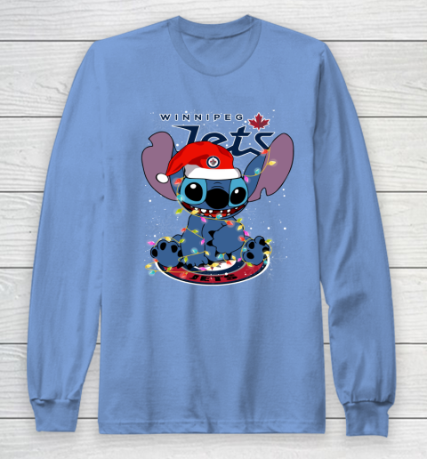 Winnipeg Jets NHL Hockey noel stitch Christmas Long Sleeve T-Shirt 8
