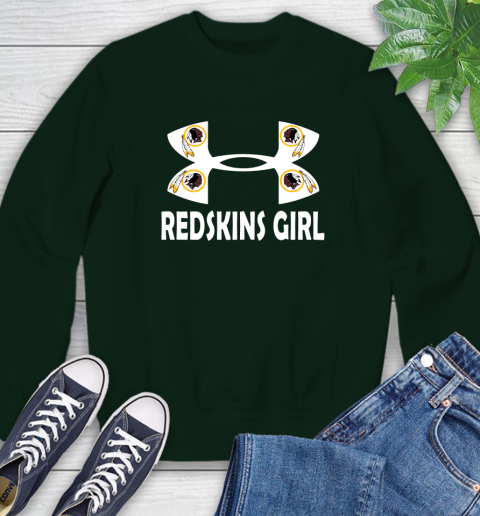 NFL Washington Redskins Girl Under Armour Football Sports Sweatshirt 12
