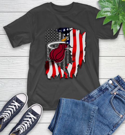 Miami Heat NBA Basketball American Flag T-Shirt