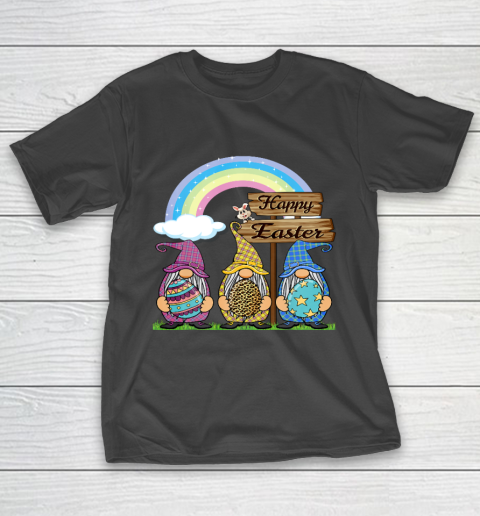 Gnome Easter Shirt Women Leopard Print Easter Egg Teen Girls T-Shirt