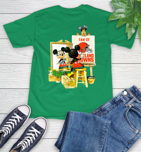 NFL Football Cleveland Browns Mickey Drawing Shirt 8