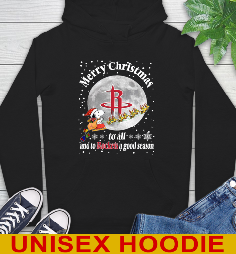 Houston Rockets Merry Christmas To All And To Rockets A Good Season NBA Basketball Sports Hoodie
