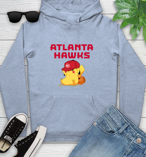 NBA Pikachu Basketball Sports Atlanta Hawks Youth Hoodie 10