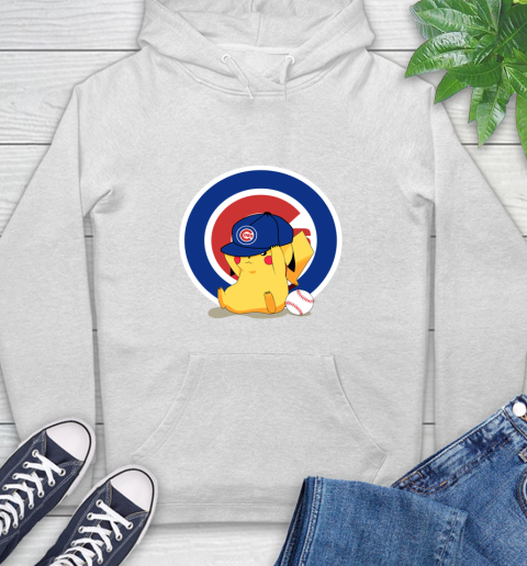 MLB Pikachu Baseball Sports Chicago Cubs Hoodie