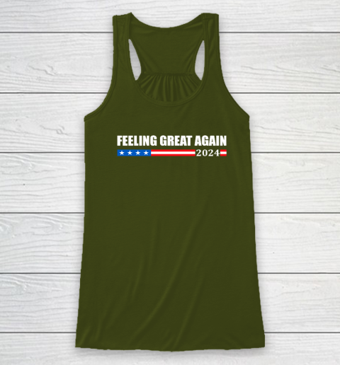 Feeling Great Again Trump 2024 Racerback Tank 2