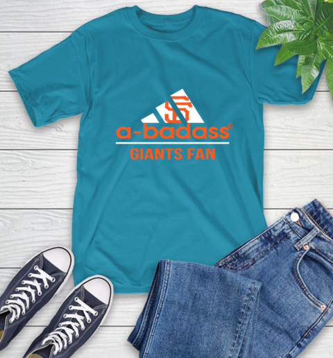 MLB A Badass San Francisco Giants Fan Adidas Baseball Sports T-Shirt 9