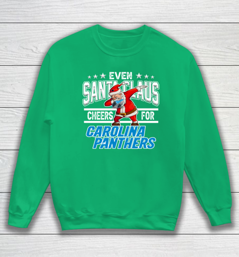 Carolina Panthers Even Santa Claus Cheers For Christmas NFL Sweatshirt 5