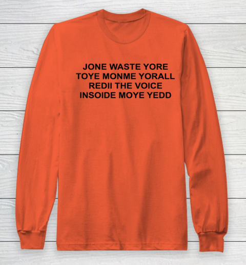 Jone Waste Yore Funny I Miss You Blink 182 Long Sleeve T-Shirt 3