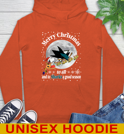 San Jose Sharks Merry Christmas To All And To Sharks A Good Season NHL Hockey Sports Hoodie 4