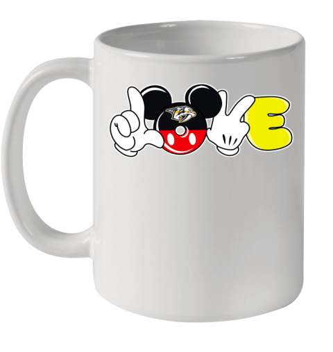 Nashville Predators NHL Hockey Love Mickey Disney Sports Ceramic Mug 11oz