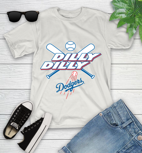 MLB Los Angeles Dodgers Dilly Dilly Baseball Sports Youth T-Shirt 12
