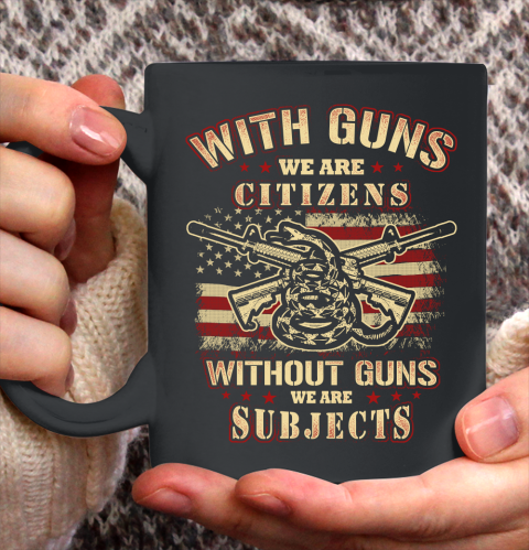 Veteran Shirt Gun Control With Guns Citizen Ceramic Mug 11oz