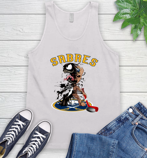 NHL Buffalo Sabres Hockey Venom Groot Guardians Of The Galaxy Tank Top