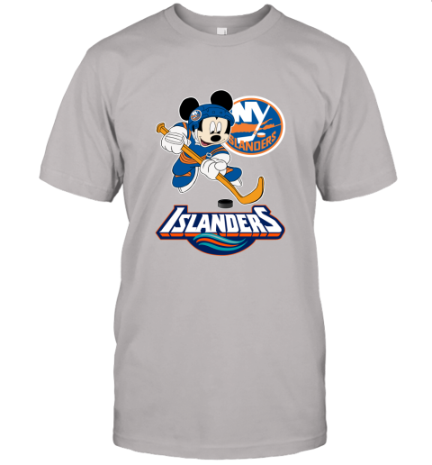NHL Hockey Mickey Mouse Team New York Islanders Unisex Jersey Tee
