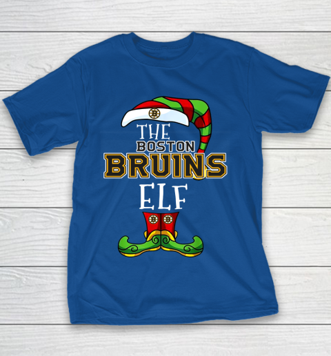 Boston Bruins Christmas ELF Funny NHL Youth T-Shirt 6