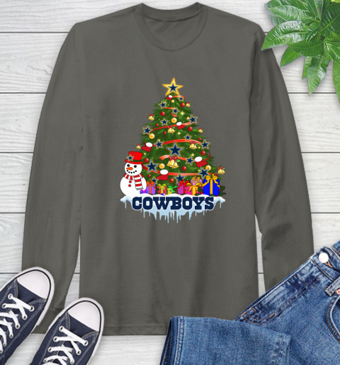 Dallas Cowboys Merry Christmas NFL Football Sports Long Sleeve T-Shirt 8