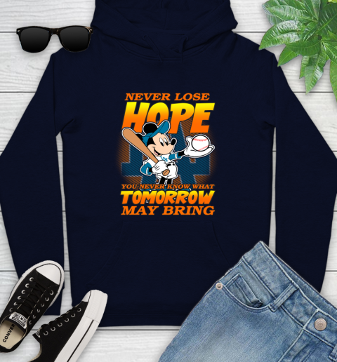 Los Angeles Dodgers MLB Baseball Mickey Disney Never Lose Hope Youth Hoodie 3