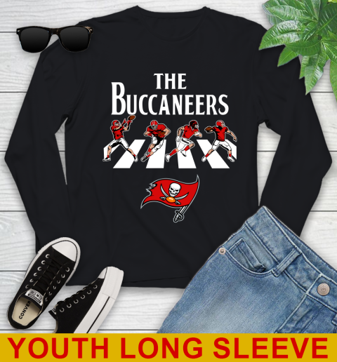 NFL Football Tampa Bay Buccaneers The Beatles Rock Band Shirt Youth Long Sleeve
