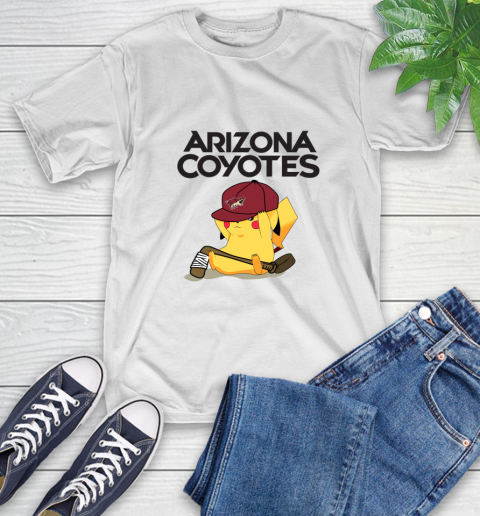 NHL Pikachu Hockey Sports Arizona Coyotes T-Shirt