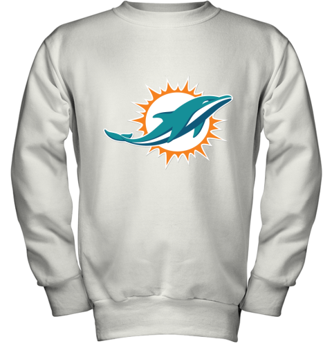 Miami Dolphins NFL Line by Fanatics Branded Aqua Vintage Victory Youth Sweatshirt