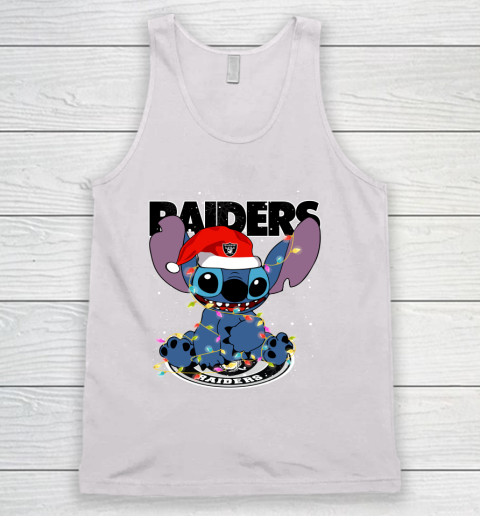 Oakland Raiders NFL Football noel stitch Christmas Tank Top