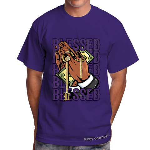 Air Jordan 1 Court Purple Matching Sneaker tshirt Drake Blessed Purple and White Jordan Tshirt
