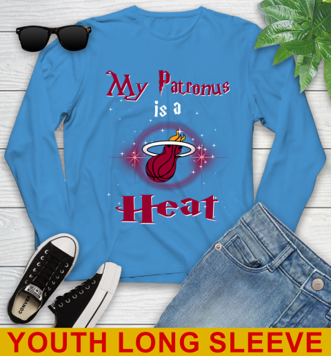 NBA Basketball Harry Potter My Patronus Is A Miami Heat Youth Long Sleeve 8