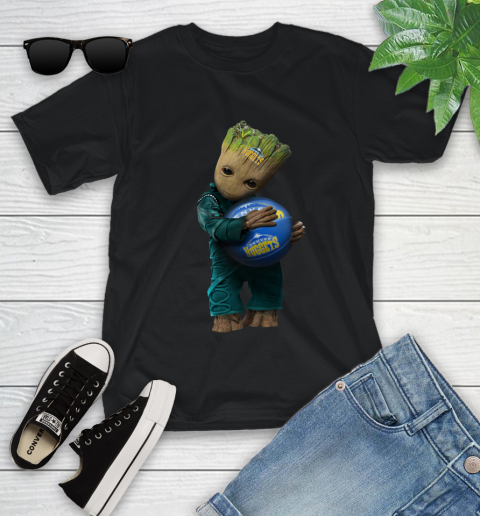 NBA Groot Guardians Of The Galaxy Basketball Sports Denver Nuggets Youth T-Shirt 2