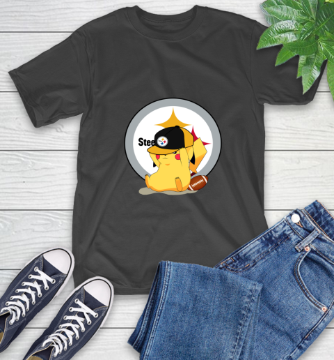 NFL Pikachu Football Sports Pittsburgh Steelers T-Shirt 2