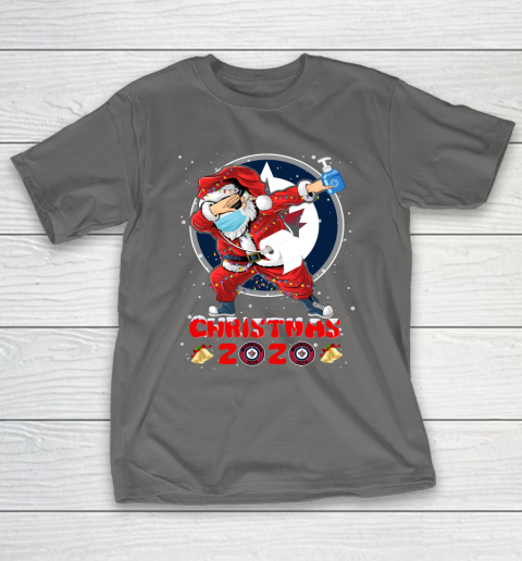 Winnipeg Jets Funny Santa Claus Dabbing Christmas 2020 NHL T-Shirt 8