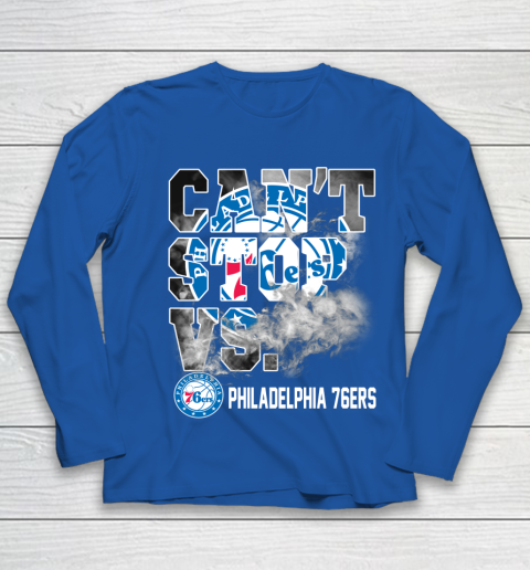 NBA Philadelphia 76ers Basketball Can't Stop Vs Youth Long Sleeve 7