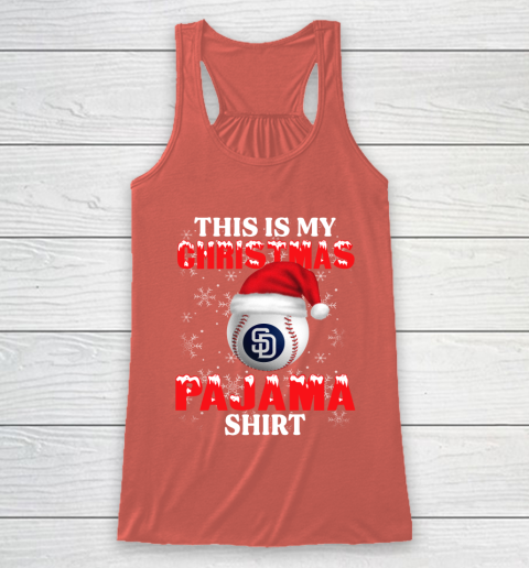 San Diego Padres This Is My Christmas Pajama Shirt MLB Racerback Tank 3