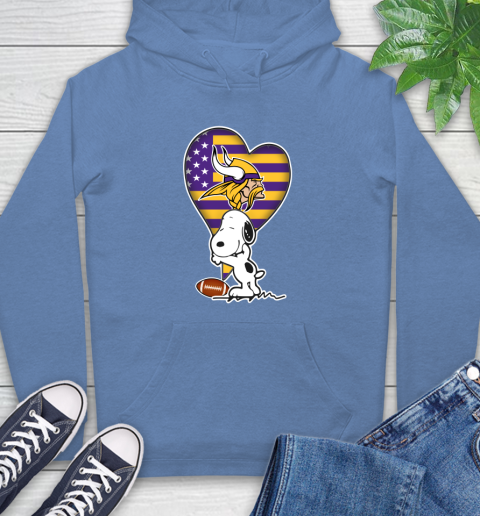 Minnesota Vikings NFL Football The Peanuts Movie Adorable Snoopy Hoodie 11