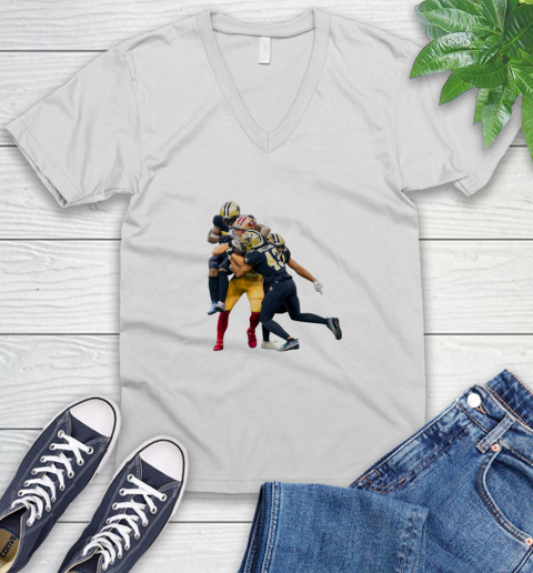 Sprint Football San Francisco 49ers And New Orleans Saints Shirts 50