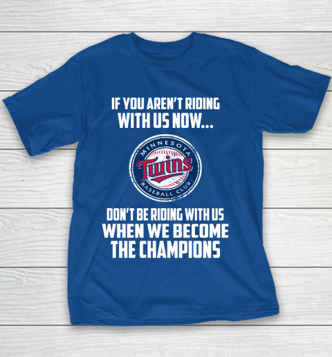 MLB Minnesota Twins Baseball We Become The Champions Youth T-Shirt 6