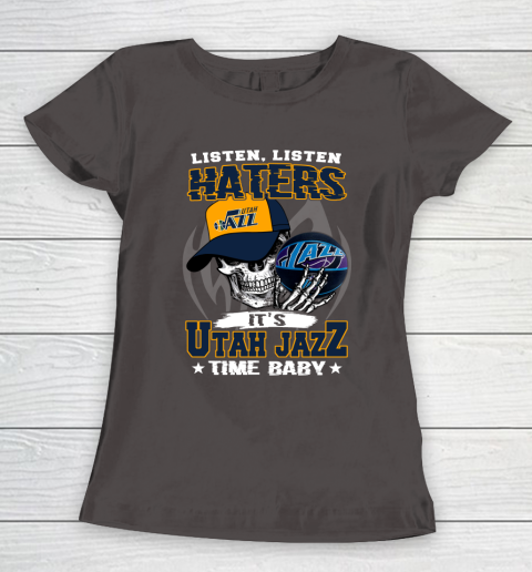 Listen Haters It is JAZZ Time Baby NBA Women's T-Shirt 7