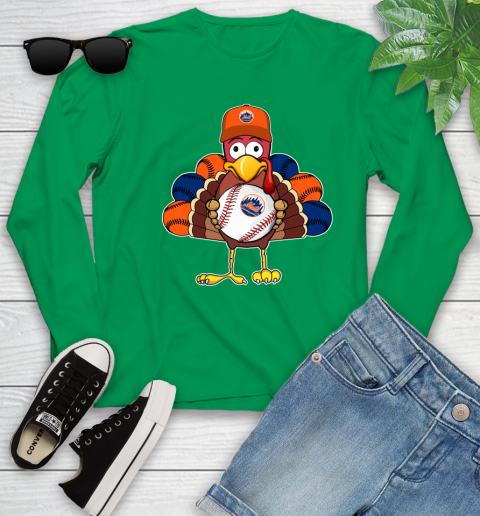 New York Mets Turkey thanksgiving Youth Long Sleeve 6