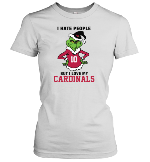 I Hate People But I Love My Cardinals Arizona Cardinals NFL Teams Women's T-Shirt