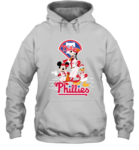 Philadelphia Phillies Mickey Donald And Goofy Baseball Hoodie
