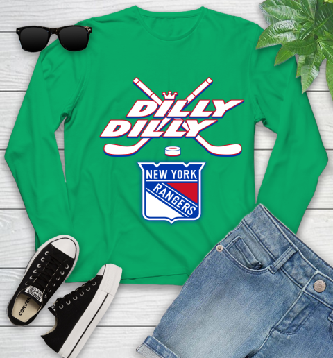 NHL New York Rangers Dilly Dilly Hockey Sports Youth Long Sleeve 6