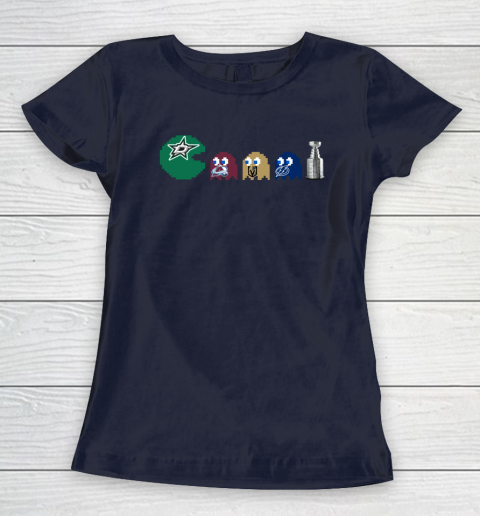 Dallas Stars x Pacman Create History For Stanley Cup Women's T-Shirt 3