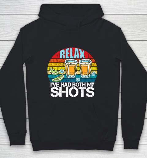 Relax I ve Had Both My Shots Funny Youth Hoodie