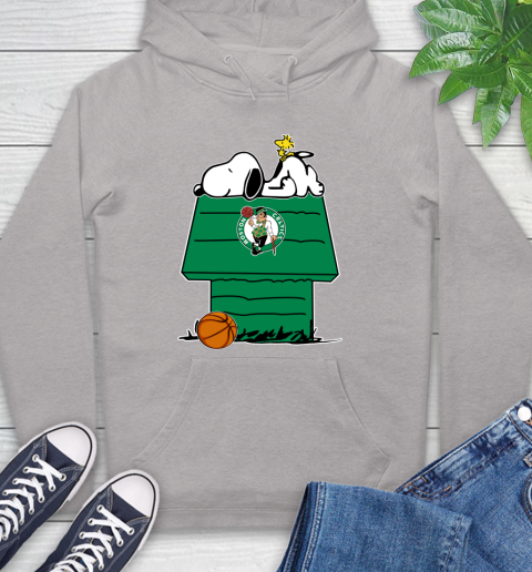 Boston Celtics NBA Basketball Snoopy Woodstock The Peanuts Movie Hoodie 12