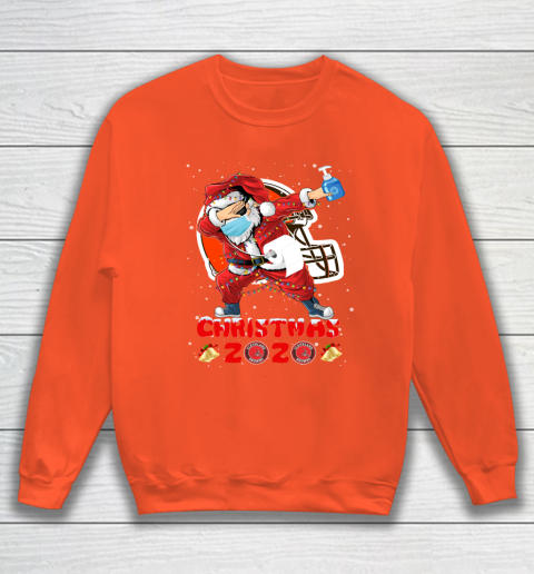 Cleveland Browns Funny Santa Claus Dabbing Christmas 2020 NFL Sweatshirt 3