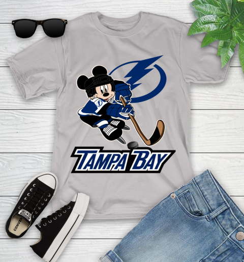 NHL Tampa Bay Lightning Mickey Mouse Disney Hockey T Shirt Youth T-Shirt 12