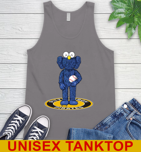 MLB Baseball Pittsburgh Pirates Kaws Bff Blue Figure Shirt Tank Top 7