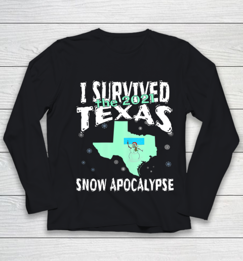 I Survived the 2021 Texas Snow Apocalypse Youth Long Sleeve