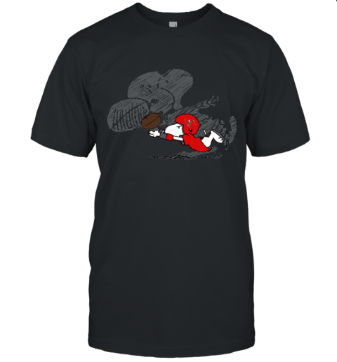 Tampa Bay Buccaneers Snoopy Plays The Football Game Unisex Jersey Tee